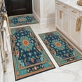 thumbnail image 2 of BlueDreamer Kitchen Rugs，Non Slip 3Pcs, Kitchen Mats for Floor Waterproof & Stain Resistant Carpet Area Rug for Kitchen, Laundry Room, Hallway, 2 of 12