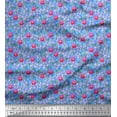 thumbnail image 1 of Soimoi Poly Georgette Fabric Leaves & Floral Artistic Decor Fabric Printed Yard 42 Inch Wide, 1 of 5