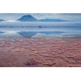thumbnail image 2 of Souders, Paul 14x11 Black Ornate Wood Framed with Double Matting Museum Art Print Titled - Africa-Tanzania-Aerial view of Ol Doinyo Lengai volcano looming above vast flock, 2 of 4