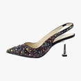 thumbnail image 2 of Betsey Johnson Clark Women's Heels Black Multi Size 6 M, 2 of 8