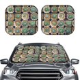 thumbnail image 2 of Windshield Sun Shade, Cactus Garden Foldable Car Sun Shade Windshield for Front, 2 Pieces, 2 of 7