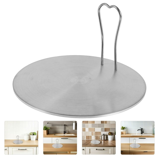 HONMEET Stainless Steel Induction Plate Heat Conducting Plate Enhanced Cooking Efficiency 1Set