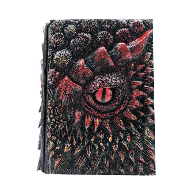 TIELUTT Book Resin Crafts Notebook 1.1 Exquisite Handmade Journal for Writing and Sketching Minimalist Dotted for School Spiral College Ruled 5 Subject Graph Paper Loose Leaf Hardcover