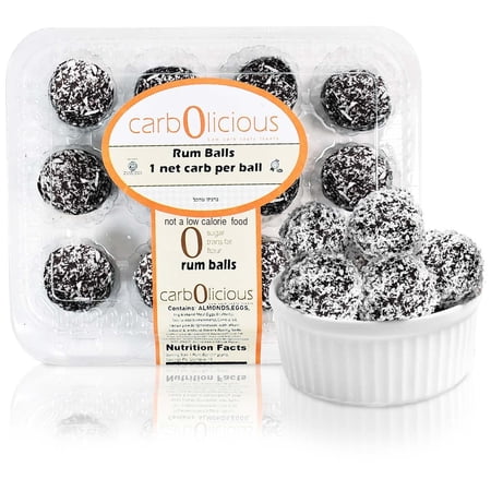 Carbolicious Low Carb Ready-to-Eat Rum Balls – Delicious Keto Sweets With Only 1 Net Carb Per Ball – Healthy Snack With Almond Flour 12 Pack Carbolicious Low Carb Ready-to-Eat Rum Balls – Delicious Keto Sweets With Only 1 Net Carb Per Ball – Healthy Snack With Almond Flour 12 Pack