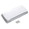 thumbnail image 2 of Ventmate Refrigerator Vent Cover 65528 Direct Replacement Lid For Dometic Refrigerator Vents; New Style; 25-1/2 Inch x 10 Inch; Polar White; Plastic; With Mounting Screws, 2 of 2