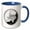 Blue/White, variant on 3drose, Texas Collectible Quarter, 15oz Two-tone Yellow Mug