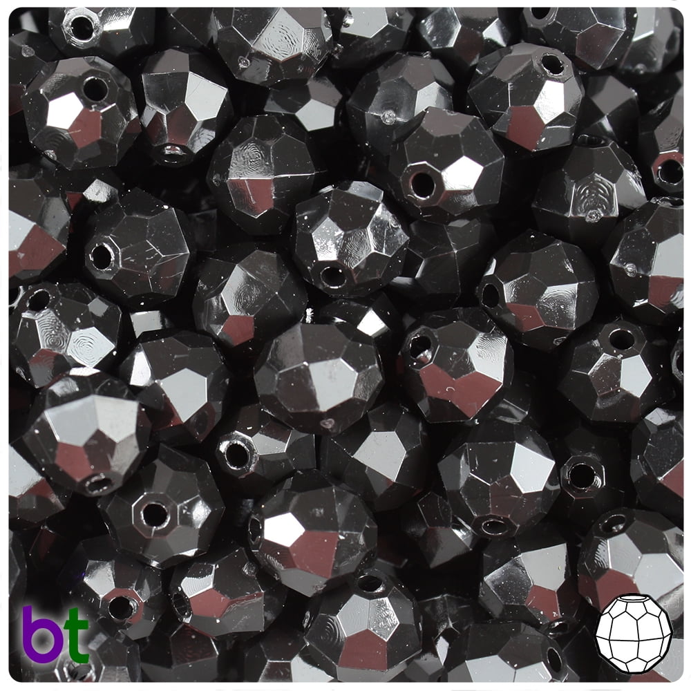 10 Hexagon Faceted Crystal Glass Necklace Earring Making Loose Spacer Beads 18mm 