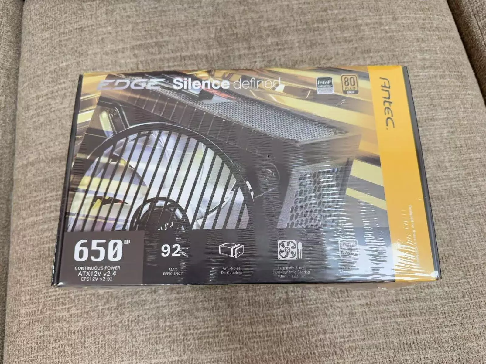 Antec Edge 650 650W Gaming ATX 650W ATX PSU Power Supply 80+ Gold