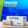 thumbnail image 2 of ELASTIKON by Actimove Soft Cotton Elastic Tape, Provides Mid-Level Compression and Support for Sprains, Strains, Muscle Injuries, Strong Adhesion - 4 in x 2.5 yd, 6 Rolls, 2 of 7