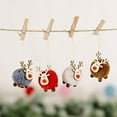 thumbnail image 4 of PTOOTP 8-Piece Christmas Elk Hanging Ornaments Assorted Colors for Holiday Home Decoration, 4 of 8