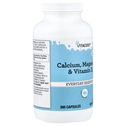 Vitacost Calcium, Magnesium & Vitamin D3, 300 Capsules