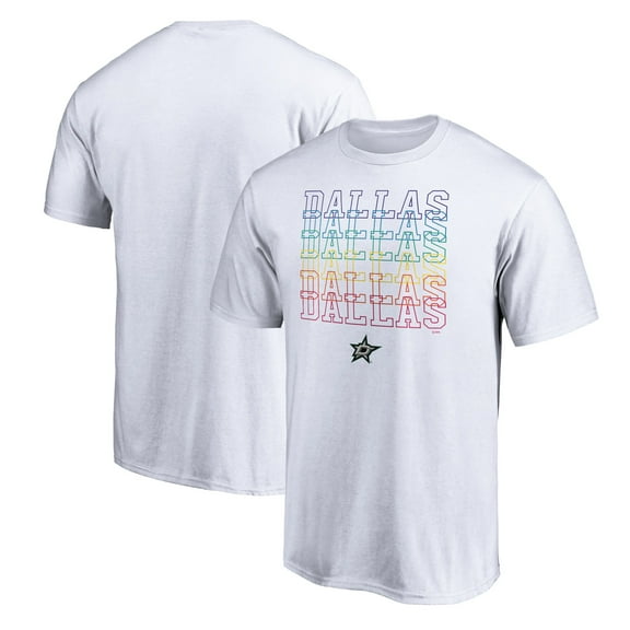 Men's White Dallas Stars City Pride T-Shirt