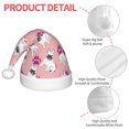 thumbnail image 4 of Haiem Bulldog Pattern Santa Hat Confortable Velvet Christmas Hat for Christmas Party Favors Fit for Adults and Kids, 4 of 6