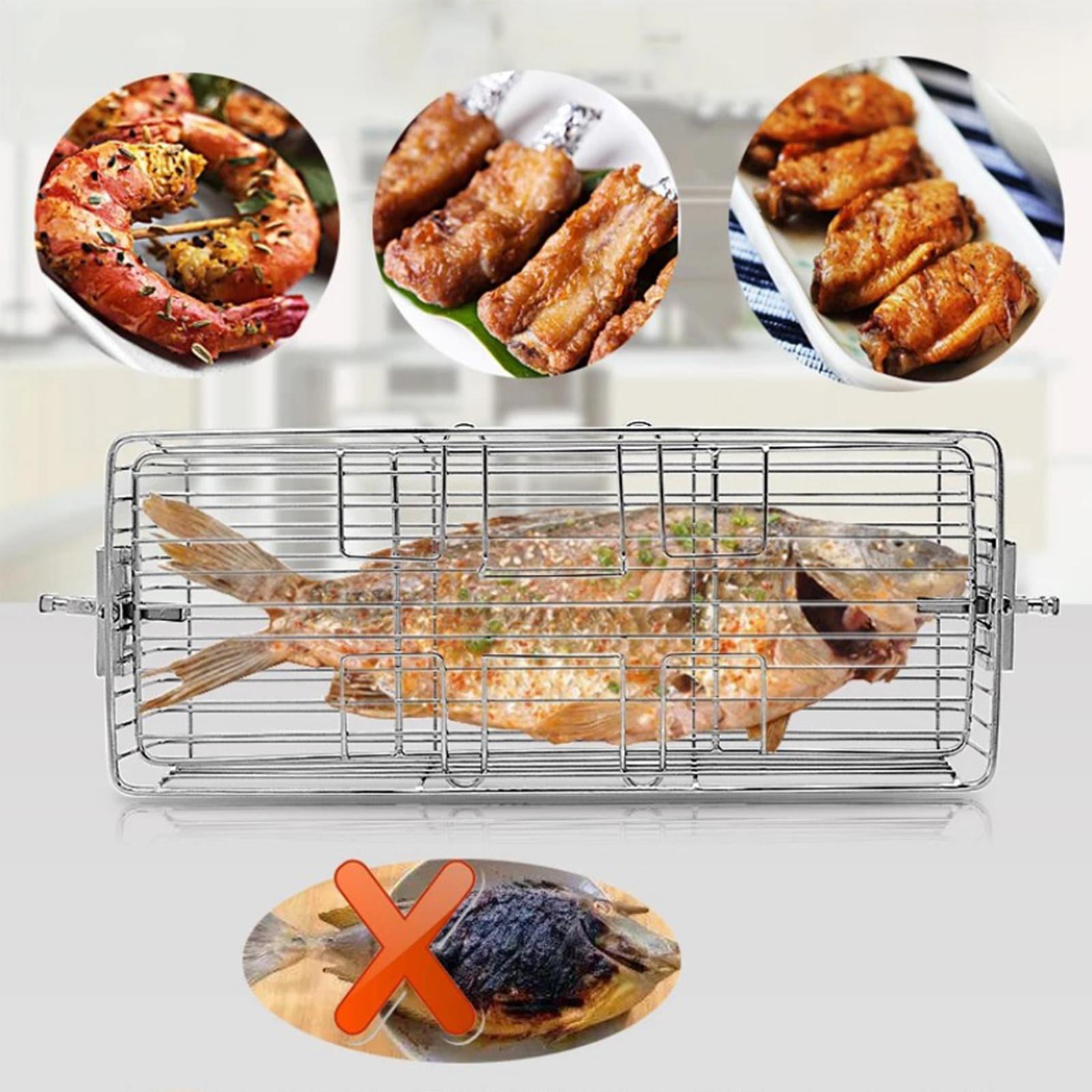 Panier Grille Pour Barbecue, Paniers À Grillades En Acier Inoxydable, Panier À Griller, Portable