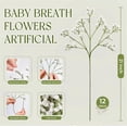 thumbnail image 2 of 12Pcs Babys Breath White Fake Babies Breath Gypsophila Bulk Real Touch Faux Baby's Breath Flowers DIY for Wedding Centerpieces Floral Arrangements Home Party tion, 2 of 5