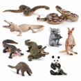 thumbnail image 1 of Juego de figuras de animales salvajes de PVC, 9 piezas, safari y bosque, 1 of 1