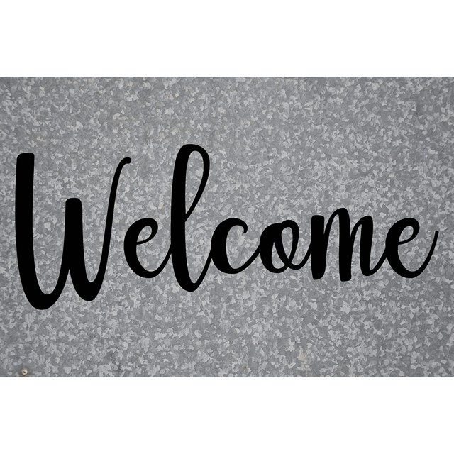 ViaVinyl Home Interior Decal Collection. Many Words and Sayings for Interior Design, Motivation and Wall Art! (Welcome, Black)