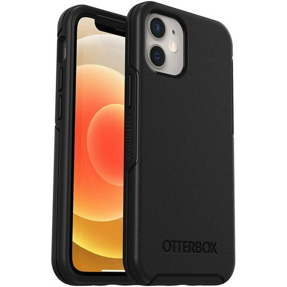 Restored OtterBox SYMMETRY SERIES Case with MagSafe for iPhone 12 Mini - Black (Refurbished)