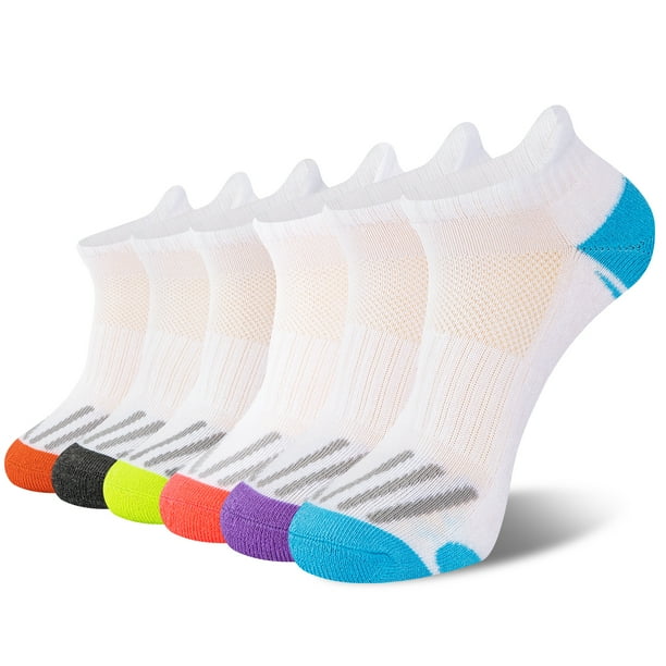 COOPLUS Womens Ankle Low Cut Socks Athletic Running Cushioned Socks for