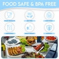 thumbnail image 2 of Klex 600 Disposable Plastic Knives Individually Wrapped, BPA Free Durable Heavy Weight Knife Bulk with Heat Resistant, 7.4", White, 600 Count, 2 of 5
