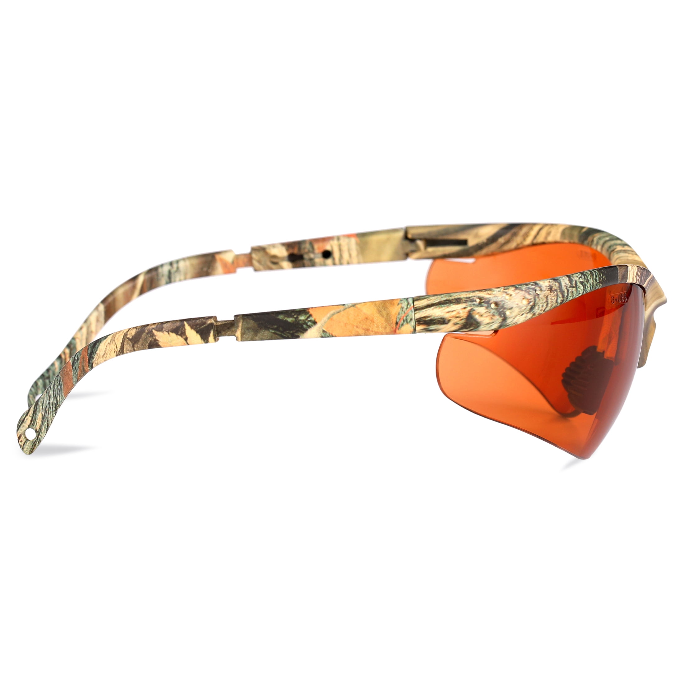 Safety Vu Rimless Safety Glasses, Camo/Orange