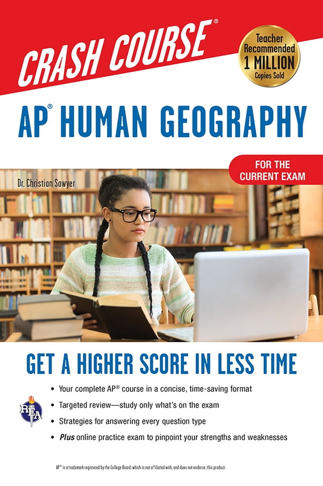 Pre-Owned Ap(r) Human Geography Crash Course, Book + Online: Get a Higher Score in Less Time (Paperback) 0738612553 9780738612553