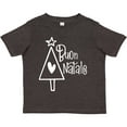 thumbnail image 3 of Inktastic Buon Natale Christmas Tree with Heart and Star Boys or Girls Toddler T-Shirt, 3 of 5
