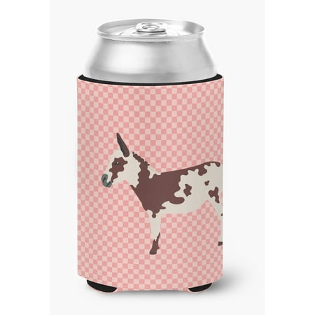 

American Spotted Donkey Pink Check Can or Bottle Hugger
