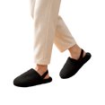thumbnail image 6 of ZVNAΖH Women's Quilted Plush Closed Toe Slippers Winter Warm Fuzzy House Shoes with Slingback Strap Indoor Bedroom Slides, 6 of 6