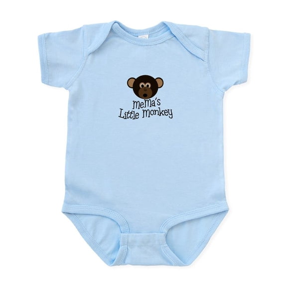 CafePress - Mema's Little Monkey BOY Infant Bodysuit - Baby Light Bodysuit, Size Newborn - 24 Months