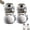 Cat*2pcs, variant on Funny Salt and Pepper Glass Bottle, Cute Animal Seasoning Containers With Adjustable Stainless Steel Lids for Kitchen Cooking, BBQ, Bar, Table, RV, Camp(Cat*2pcs)