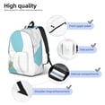 thumbnail image 4 of Naloa Three White Geese Canvas Backpack for Men Women Rucksack Casual Travel Daypack College Tote Satchel Bookbag for Teens-Small, 4 of 7
