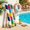 A, variant on Inflatable Pool Noodles, 61 Inch Heavy Duty PVC Pool Floats for Adults & Kids, Jumbo Blow up Pool Noodles, Portable Giant Swim Noodle for Swimming, Lake, Beach, Travel