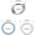 thumbnail image 2 of Stainless Steel Faucet Lock Nut Kit, 31mm Single Hole Connector for Bathroom & Kitchen, 2 of 5