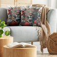 thumbnail image 5 of Ambesonne Leopard Throw Pillow Cover 2 Pack, Savage Cat Lace Eucalyptus, 24", Laurel Green Vermilion, 5 of 7