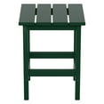 thumbnail image 3 of Garden Square Plastic Adirondack Outdoor Side Table, Dark Green, 3 of 7