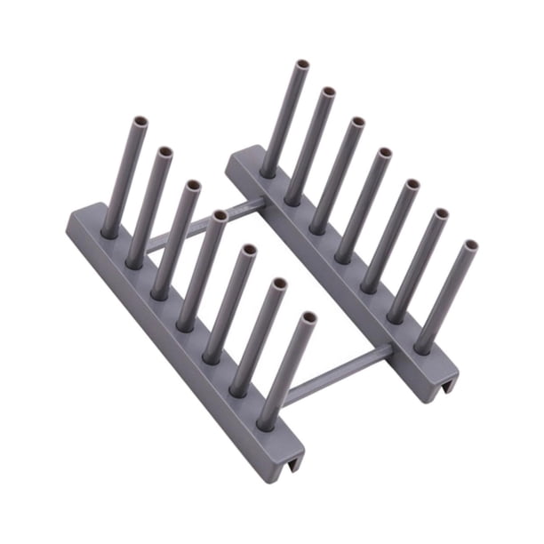Toystoory Elegante soporte para tapa de olla, estante de secado de cocina moderno para platos y utensilios Organizadores de utensilios de cocina Gris Medio