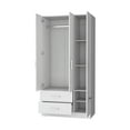 thumbnail image 6 of Newboti Furniture White 4-Door 2-Drawer Armoire 0056, 6 of 7