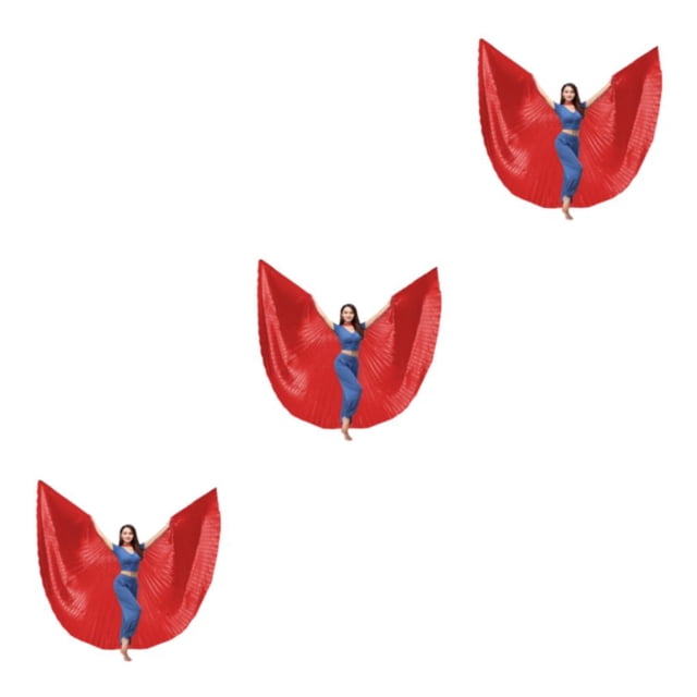 Inteprter Ala de danza del vientre de 360 grados con palo telescópico Disfraces para adultos Mujer para actuaciones Fiestas de carnaval Type1 NO1