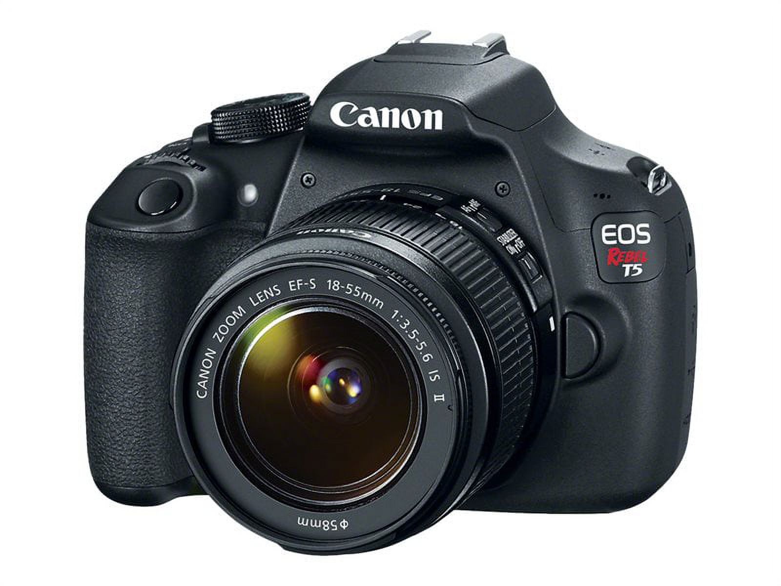 Canon EOS Rebel T5 Digital SLR Camera Kit with EF-S 18-55mm IS II Lens [Base Manufacturer Item, 18-55mm] - image 3 of 8