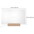 thumbnail image 2 of Miangastore Erasable Board Wood Clear Writing 1 Set 11.9X7.9X0.4In, 2 of 8