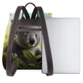 thumbnail image 3 of Disketp Daisy Koala Mochila de Cuero para Mujer, Bolso de Espalda Antirrobo con Estilo para Viaje, Trabajo y Uso Diario, 3 of 4