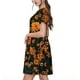 thumbnail image 2 of Balery Daisies Vestidos sueltos de manga corta para mujer, vestidos de verano 2025, vestidos casuales de corte A con vuelo., 2 of 6