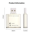 thumbnail image 5 of SZDUDU USB 3.0 SD Card Reader, Portable Memory Card Reader and SD/TF Card Adapter with OTG Function for PC & Laptop, 5 of 7