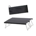 thumbnail image 2 of Mesa de campamento Mesa al aire libre Muebles de campamento estables plegables con bolsa de almacenamiento Aleación de aluminio portátil para patio, Negro, 2 of 8