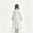 thumbnail image 3 of HNMKIU Halloween for Girls White Dance Dress Halloween Children Greek Outfit Tutu Gown White - 3-4 Years, 3 of 4