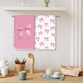 thumbnail image 6 of Bow Kitchen Dish Towels 18 x 26 Inch Pink Bowknot Dishcloth Coquette Hand Drying Tea Towel for Wedding Valentine Bridal Shower, 2Pcs, 6 of 6