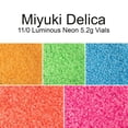 thumbnail image 4 of Miyuki 11/0 Delica Beads (5.2g) Light Pink Luminous Neon Color DB2036, 4 of 4
