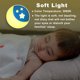 thumbnail image 4 of luces nocturnas con sensor de luz, luz LED nocturna para niños, lámparas de noche, iluminación automática de luna y estrellas para dormitorio, escaleras, pasillo y cocina (blanco cálido)., 4 of 5