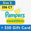 [Save $20] Size 3 Pampers Swaddlers Diapers- 336 Total Diapers